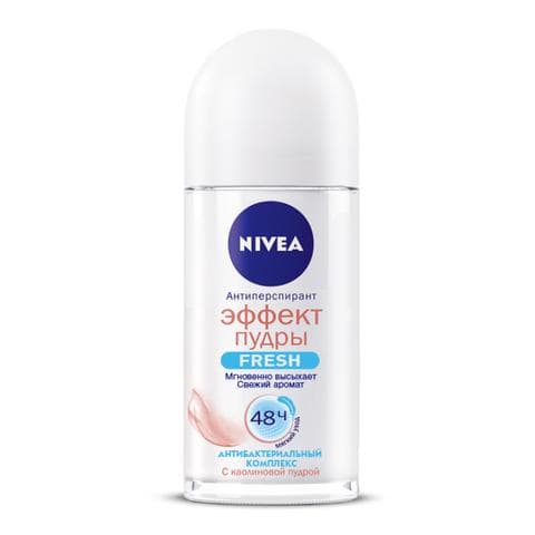 Роликовый дезодорант-антиперспирант Nivea FRESH эффект пудры