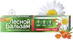 Зубная паста Лесной бальзам "Тройной эффект" ромашка облепиха