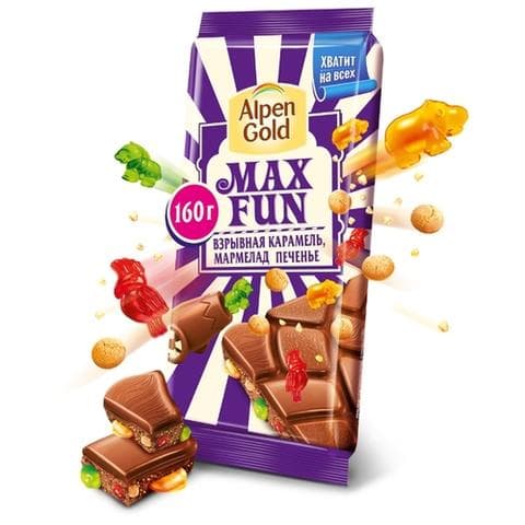 Шоколад Alpen Gold MAX FUN