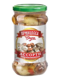 Грибы ассорти маринованное "Принцесса вкуса"