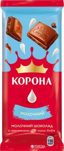 Шоколад Корона, молочный