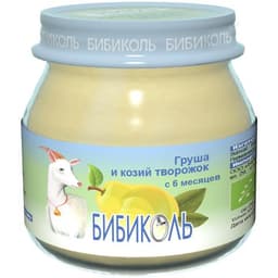 Пюре Бибиколь груша козий творожок