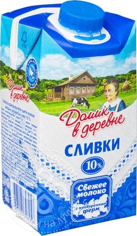 Сливки "Домик в Деревне", 10%