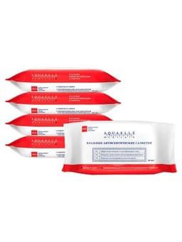 Влажные антисептические Aquaelle medical 60 шт