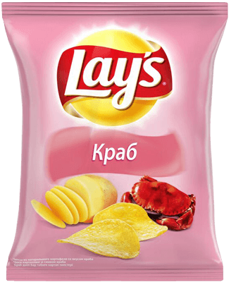 Чипсы "Lays", со вкусом краба
