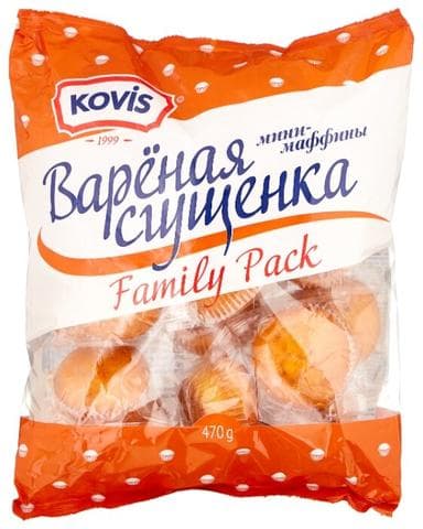 Мини-маффины "Kovis", вареная сгущенка