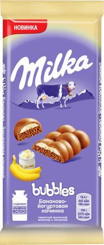 Milka бананово-йогуртовая начинка