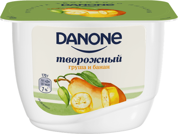 Danone груша и банан