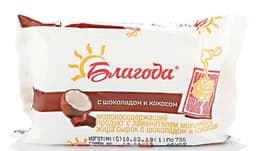 Творожная масса "Благода" с кокосом и шоколадом