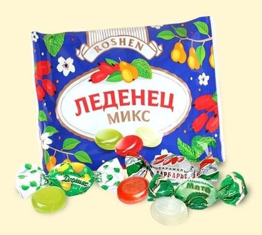 Карамель Roshen Леденец микс