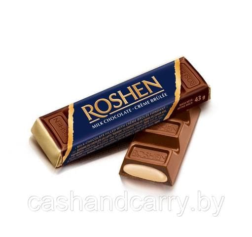 Батончик Roshen с начинкой крем-брюле