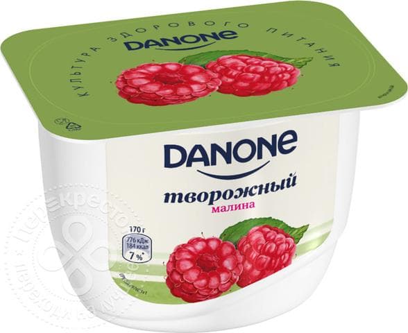 Danone творожный малина