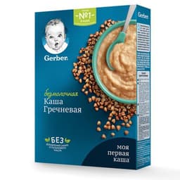 Каша гречневая безмолочная gerber