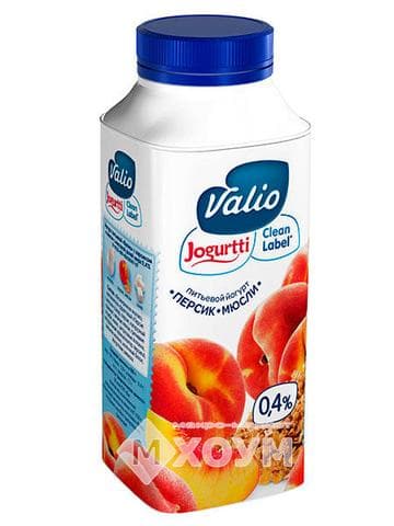 Valio йогурт персик, мюсли