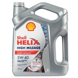 Моторное масло Shell HELIX HIGH MILEAGE 5W-40