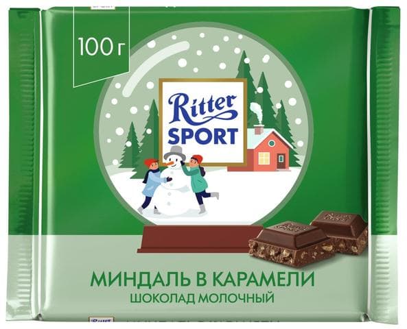 Ritter Sport миндаль в карамели