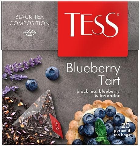 Чай tess с лавандой и печеньем