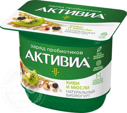 Активиа с киви и мюсли