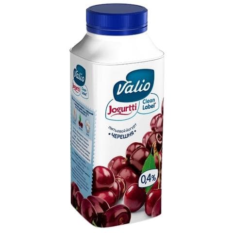 Йогурт Valio черешня