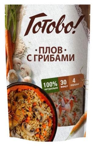Готово! Плов с грибами