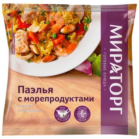 Паэлья с морепродуктами «Мираторг»