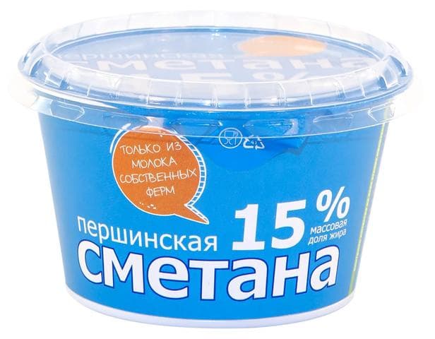 Сметана "Першинская" 15%