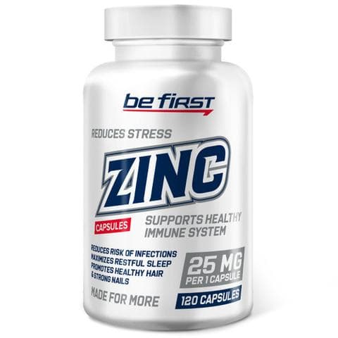 Be First Zinc, 120 капсул