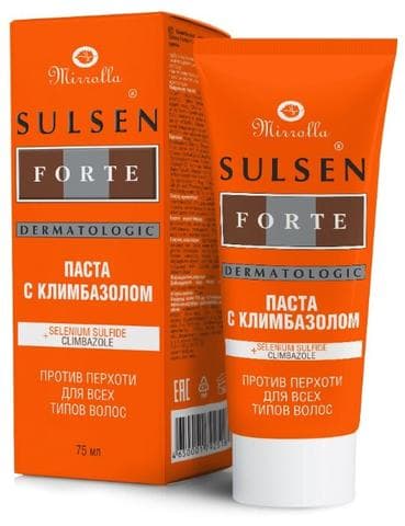 Паста против перхоти Mirolla sulsen forte