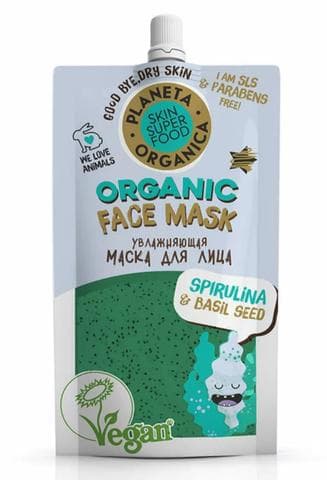 Spirulina & basil seeds маска для лица Planeta Organica