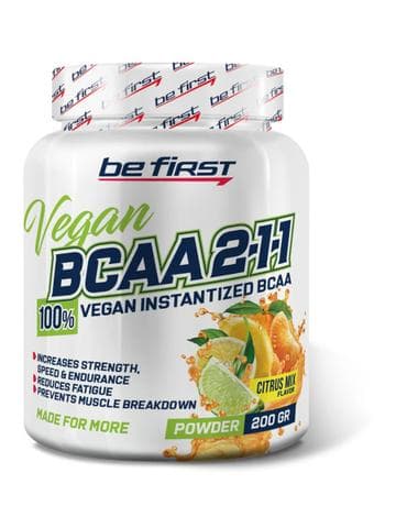 Be First BCAA 2:1:1 VEGAN instantized powder 200 г