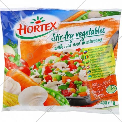 Овощная смесь «Hortex» с рисом и грибами
