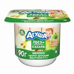 Творог Агуша без сахара с яблоком