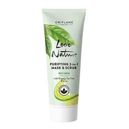 Очищающая маска и скраб 2 в 1 Oriflame Love Nature Purifyng 2in1 Mask&Scrub