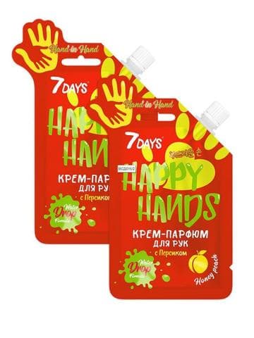 Крем для рук с персиком 7 Days Happy Hands