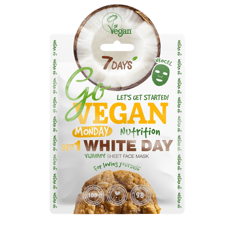 Тканевая маска для лица "Для доброго утречка" 7 Days Go Vegan Tuesday Yellow Day
