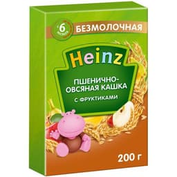Пшенично-овсяная каша, с фруктами от Heinz