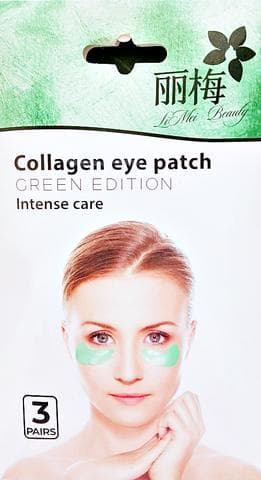 Гидрогелевые патчи для глаз LiMei Intense care Green Edition сollagen eye patch