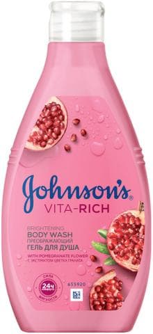 Гель для душа JOHNSON'S Преображающий с экстрактом цветка граната