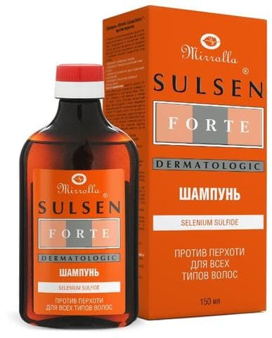Шампунь против перхоти «MIRROLLA SULSEN FORTE»