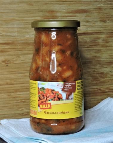 Фасоль с грибами BILLA