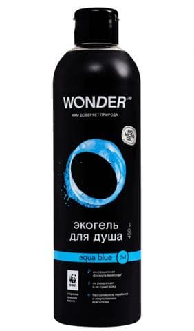 WONDER LAB Экогель для душа 2в1 (Aqua blue) 0,45