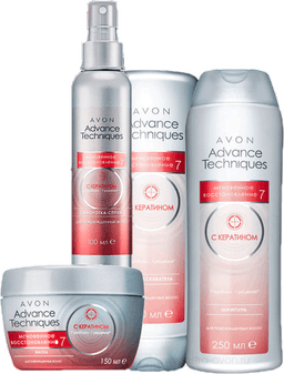 Серия для ухода за волосами Avon Advance Techniques Мгновенное восстановление 7