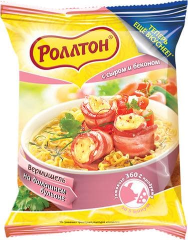 Роллтон" с сыром и беконом