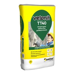 Штукатурка цементная универс. WEBER VETONIT TT40
