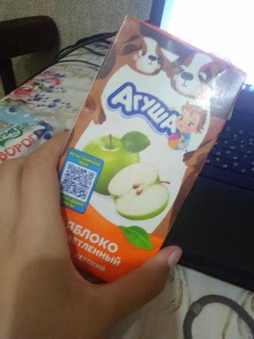 Сок агуша яблоко,