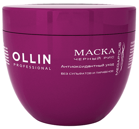 Маска для волос Ollin Megapolis черный рис