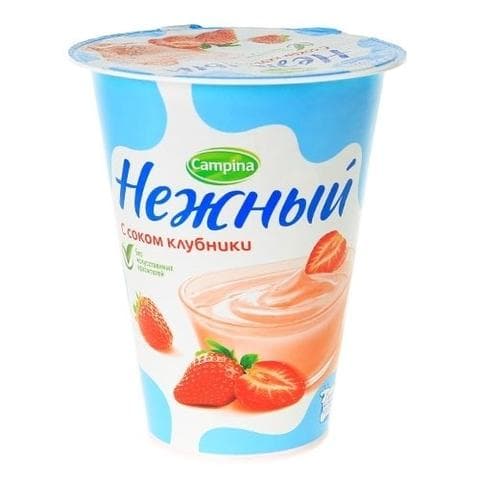 Йогурт Campina с ароматом клубники