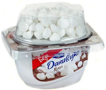 Десерт Danone Даниссимо Безе и какао