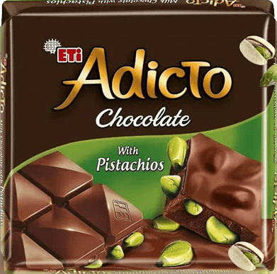 Шоколад Adicto Chocolate with pistachios