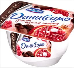 Десерт Danone "Даниссимо Браво"гранат и шоколад